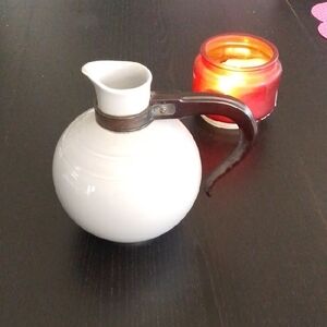 Elegant White Ceramic Pitcher
